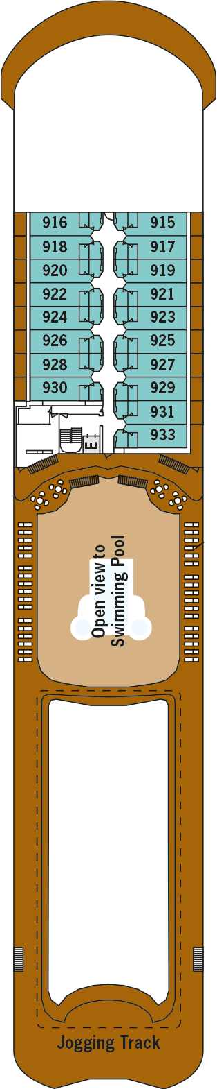 Silver Whisper - Silversea - Deck 9 (Deck 9)