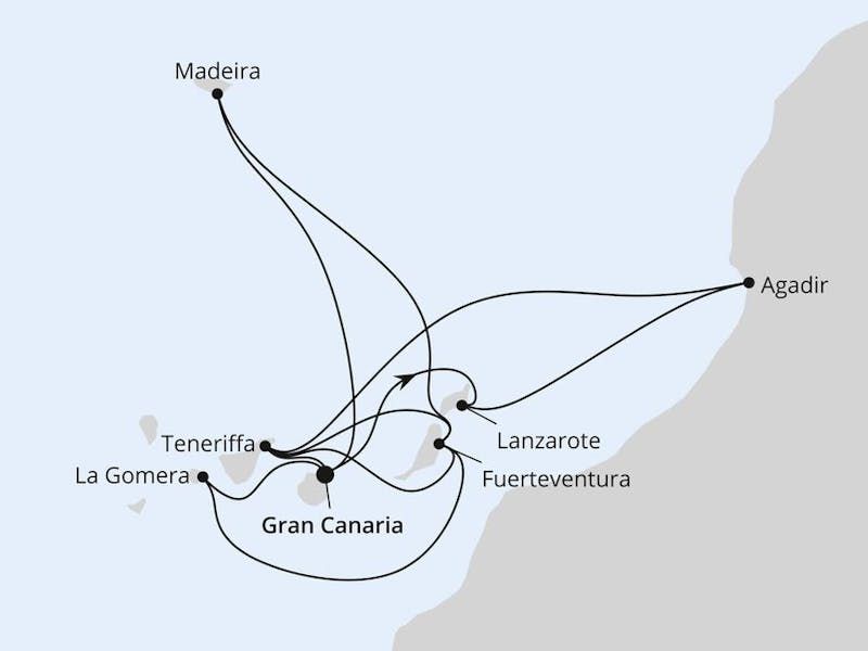 Kanaren, Madeira & Marokko
