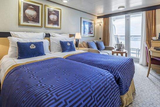 Queen Mary 2 - Cunard Line - Zweibett außen, Balkon (BC)