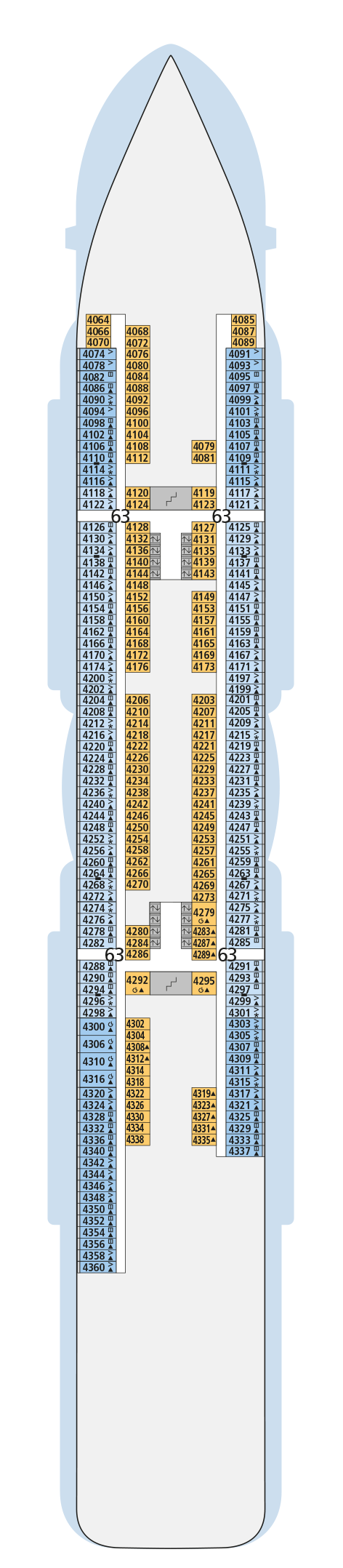 AIDAnova - AIDA Cruises - Deck 4 (Deck 4)