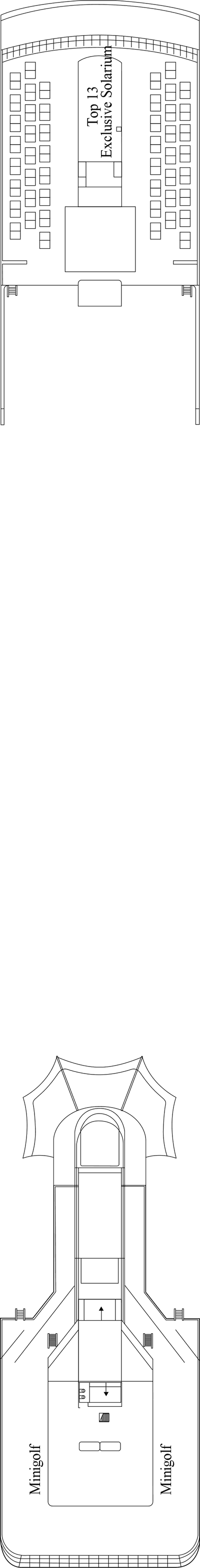 MSC Opera - MSC Cruises - Deck 13 (Sun deck, minigolf)