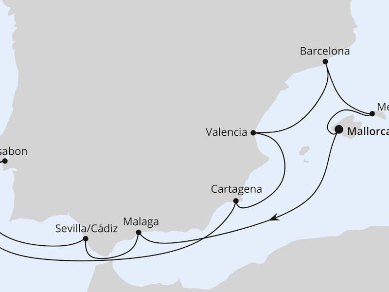 Spanien, Portugal & Balearen ab Mallorca