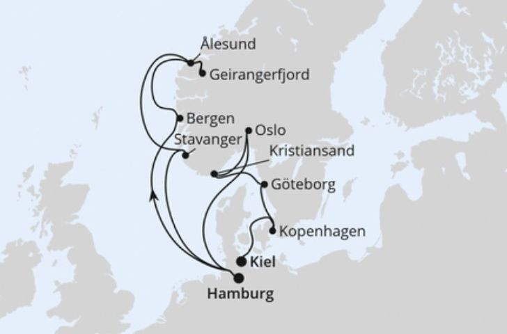 Impressionn zu Neue AIDAprima Winterreisen - Skandinavische Highlights & Weltnaturerbe