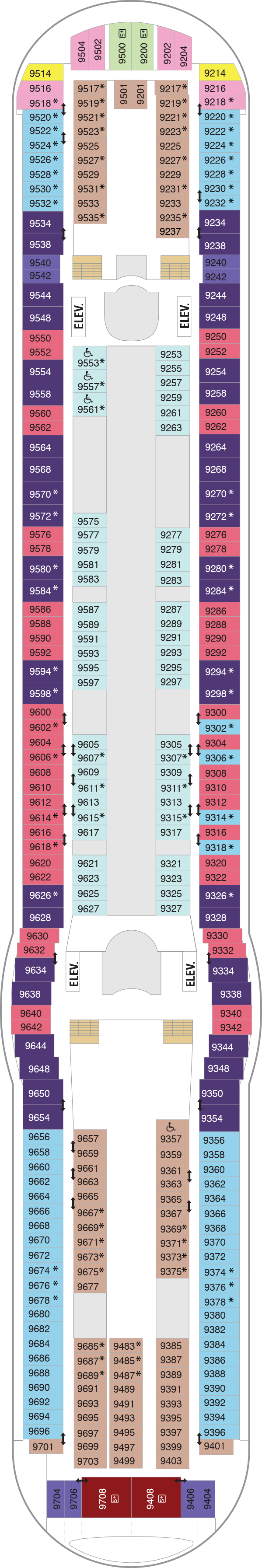Independence of the Seas - Royal Caribbean International - Deck 9 (Deck 9)