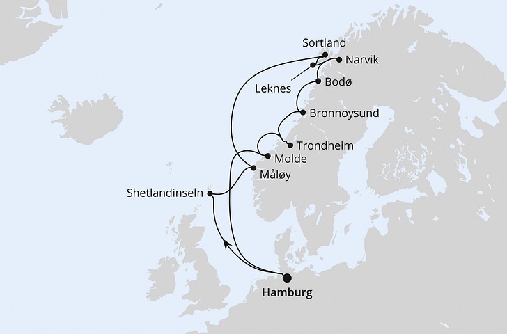 Impressionn zu AIDA Sommer Special - Norwegen mit Lofoten & Vesterålen