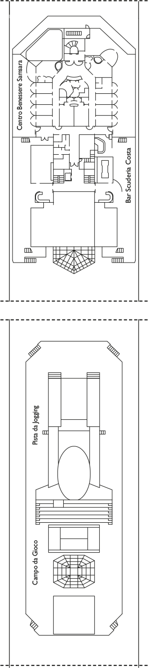 Costa Favolosa - Costa Kreuzfahrten - Deck 12 (El Prado)
