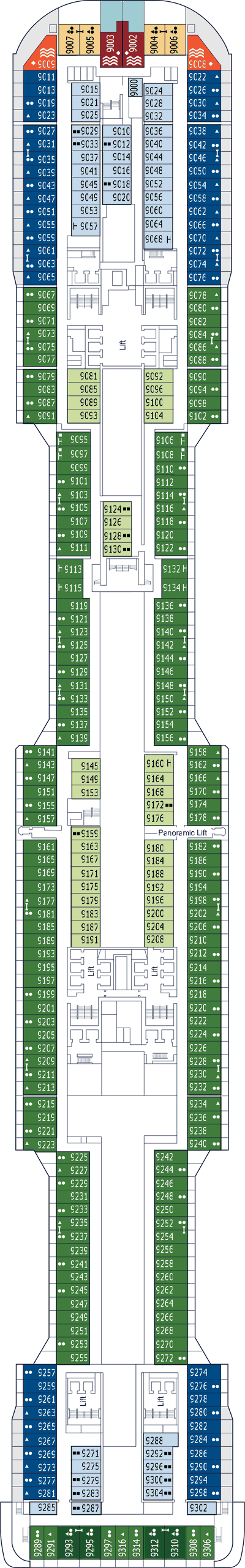 MSC Virtuosa - MSC Cruises - Deck 9 (Strauss)