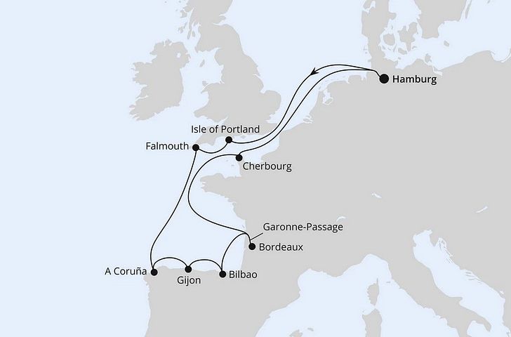 Impression zu Sommerferien 2026 - AIDAsol - Ärmelkanal & Golf von Biskaya