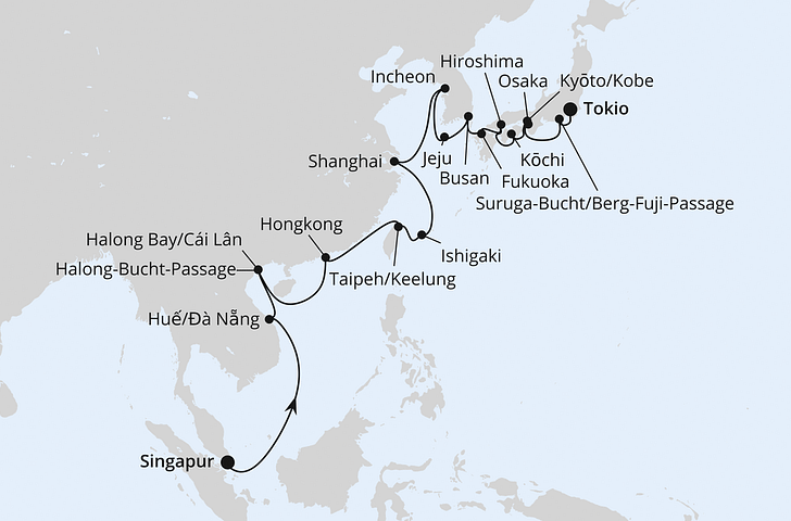 Impressionn zu AIDA Winter 2026/27 - AIDAstella - Von Singapur über Vietnam & Südkorea nach Tokio