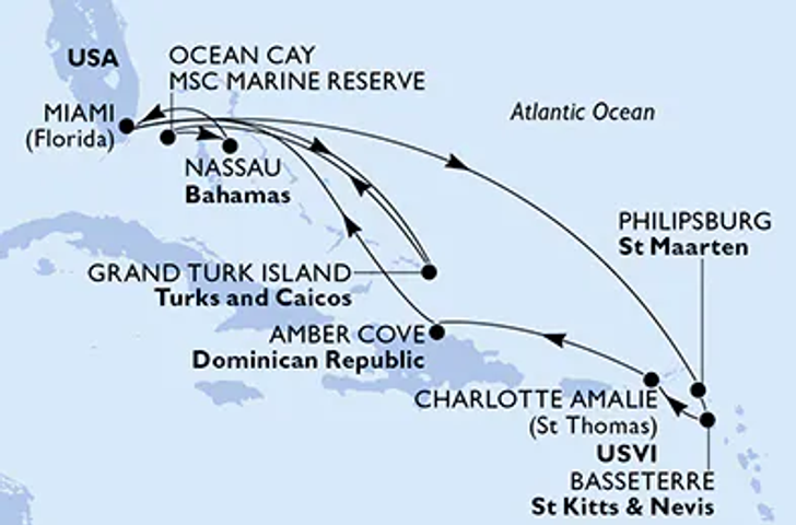 Impression zu Winter 26/27 - MSC Meraviglia - Karibische Inselträume ab Miami
