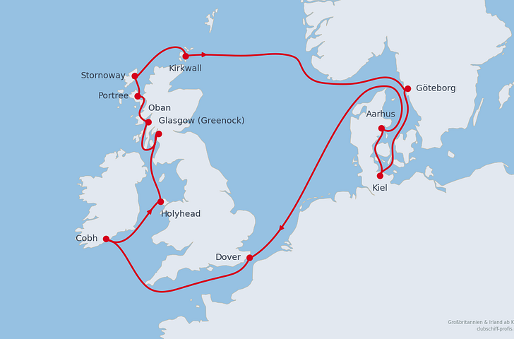 Impression zu Sommer 2027 - AIDAbella - Großbritannien & Irland