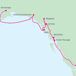 Ein Wal in der Inside Passage