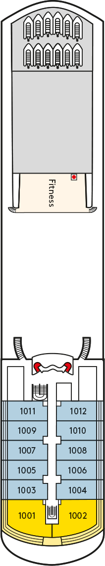 MS Europa - Hapag-Lloyd Cruises - Deck 10 (Penthouse Deck)