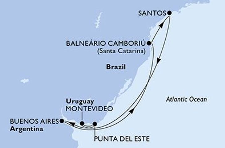 Impression zu Winter 2026/27 - MSC Musica - Südamerikanische Entdeckungskreuzfahrt