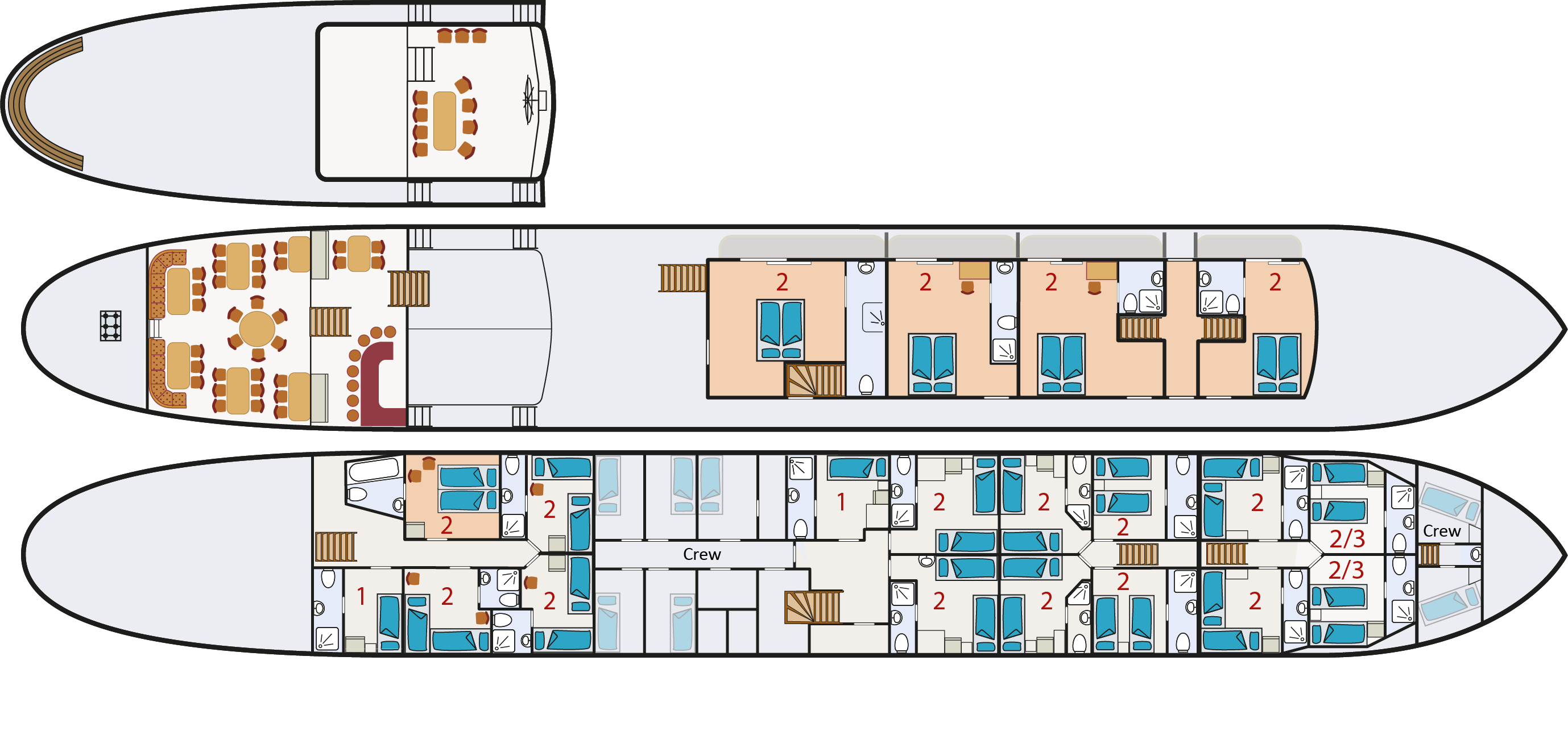 Leafde Fan Frylan Viermaster Deckplan