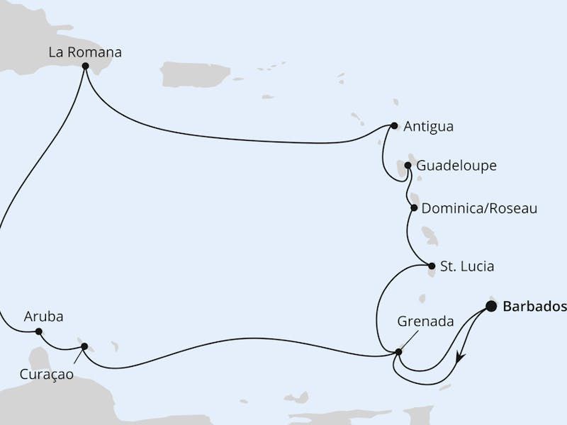  Karibische Inseln ab Barbados
