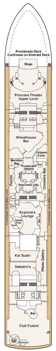 Diamond Princess - Princess Cruises - Deck 7 (Promenade)