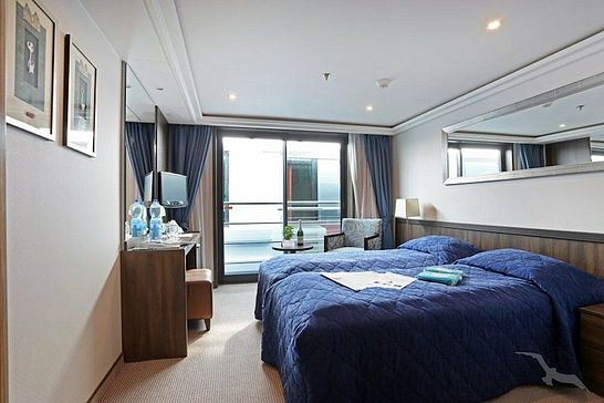 MS Ariana - Phoenix Flusskreuzfahrten - Zweibett außen mit frz. Balkon Saturndeck (D)