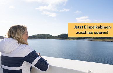 hurtigruten - angebote für alleinreisende