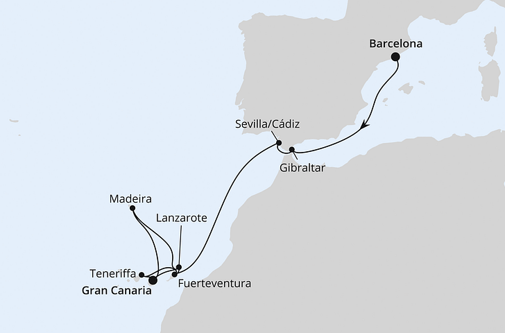Impressionn zu AIDA Winter 2026/27 - Andalusien, Kanaren & Madeira