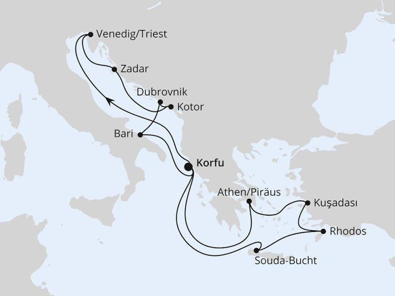 Adria & Griechenland ab Korfu 1