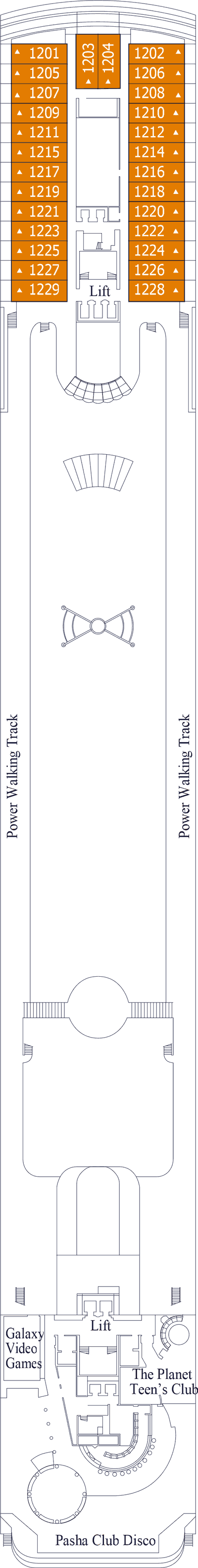 MSC Sinfonia - MSC Cruises - Deck 12 (Bizet)