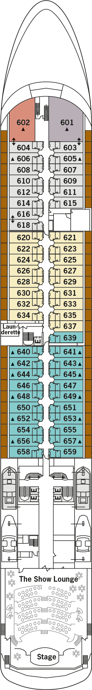 Silver Whisper - Silversea - Deck 6 (Deck 6)