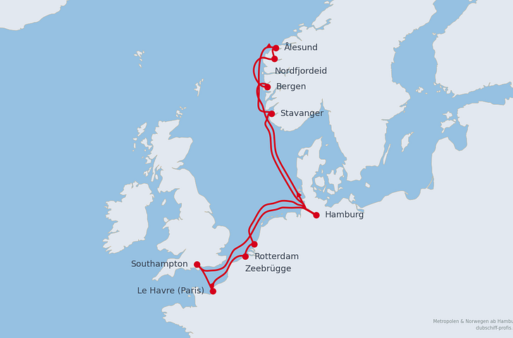 Impression zu AIDA All Inclusive Sommer 2027 - AIDAperla - Metropolen und Norwegen