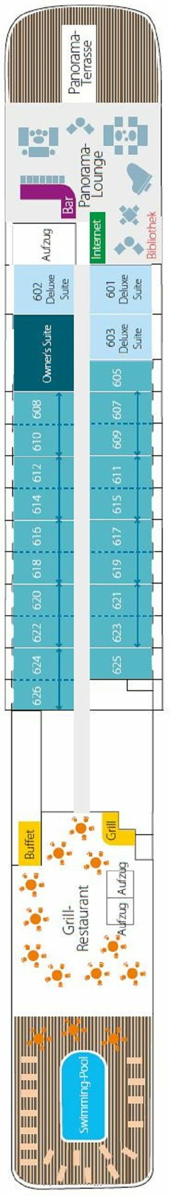 L AUSTRAL - Ponant - Deck 6 (Mahe)