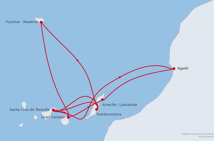 Impression zu AIDA Winter 2026/27 - Große Rundreisen Kanaren, Madeira & Marokko