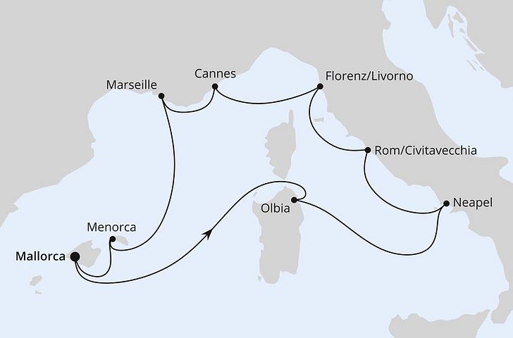 Impressionn zu Mittelmeer mit AIDA - AIDAstella - Mediterrane Highlights