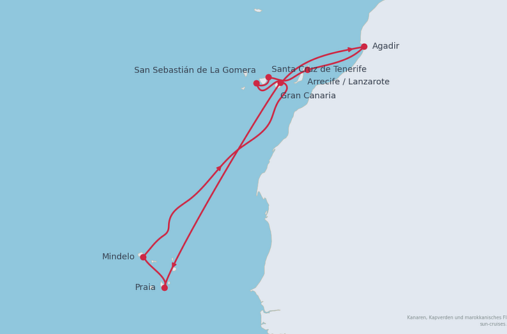 Impression zu Mein Schiff Einzelkabinen Special - Mein Schiff 7 - Kanaren mit Kapverden oder Marokko