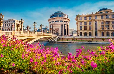 Steinbrücke in Skopje