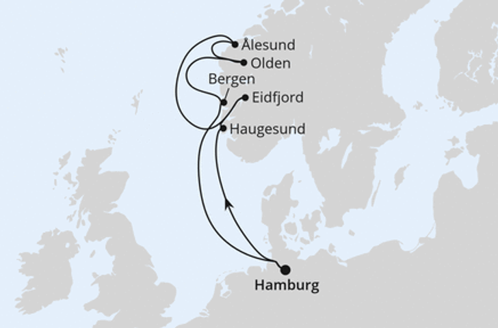 Impression zu Sommer 2026 - AIDAperla oder AIDAprima - Norwegen ab Hamburg