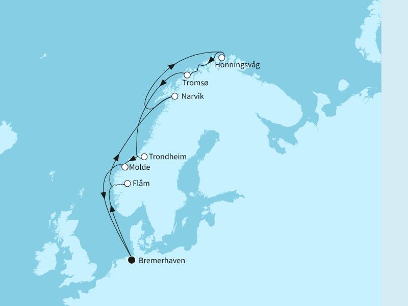 Norwegens Fjordwelten mit Nordkap