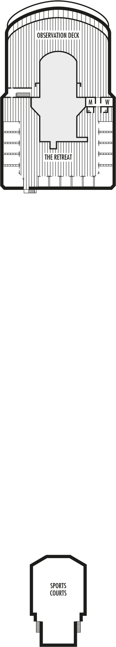 MS Zuiderdam - Holland America Line - Deck 11 (Sports Deck)