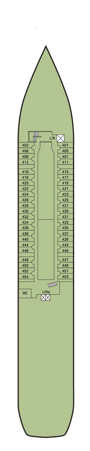 MS Amadea - Phoenix Seereisen - Deck 4 (Neptun-Deck)