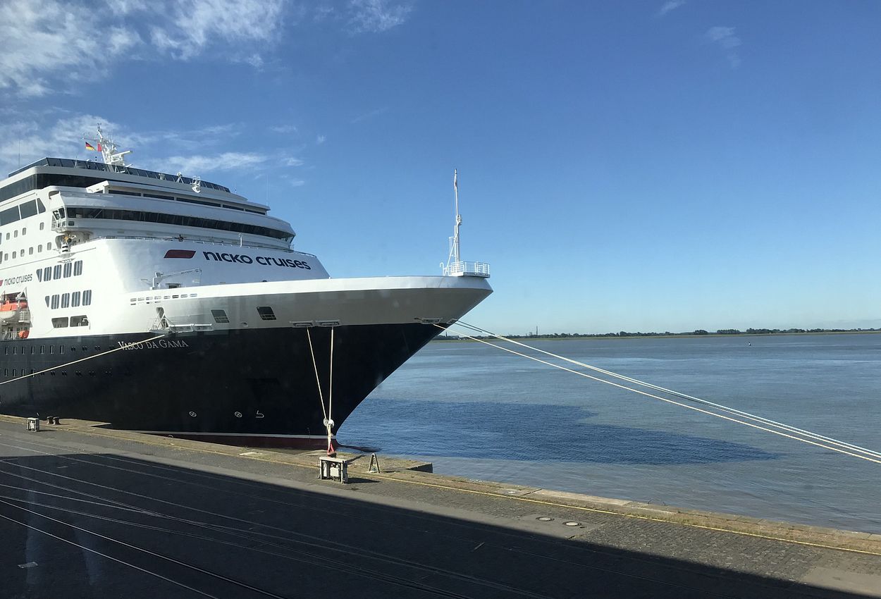 Die Vasco da Gama in Bremerhaven