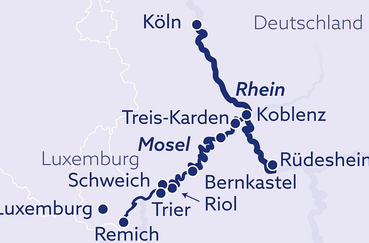 Impressionn zu nicko cruises - nickoSPIRIT - Mosel und Rhein