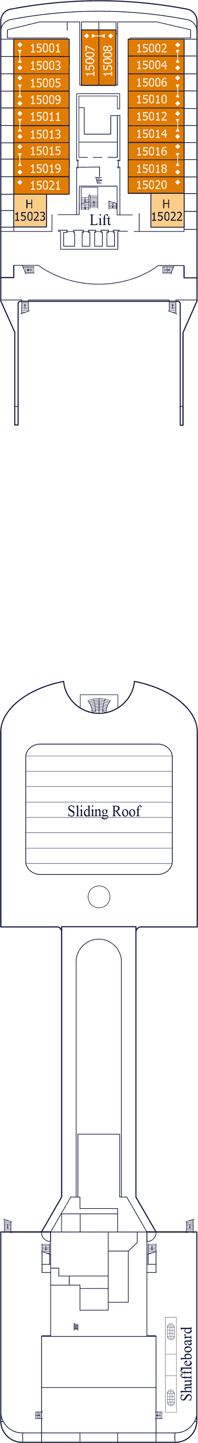 MSC Magnifica - MSC Cruises - Deck 15 (Capri)