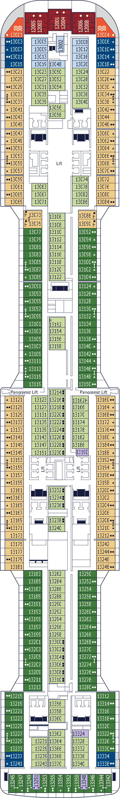 MSC Meraviglia - MSC Cruises - Deck 13 (Deck 13)