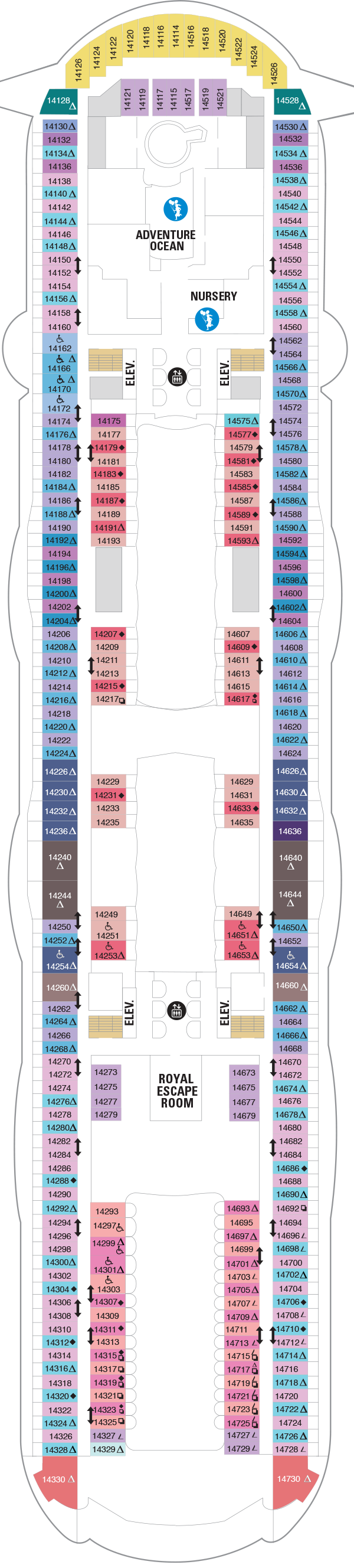 Oasis of the Seas - Royal Caribbean International - Deck 14