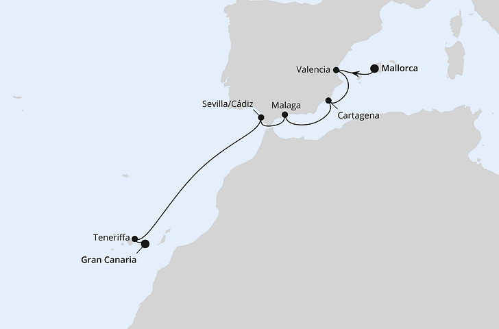 Impression zu AIDA Winter 2027/2028 - AIDAstella - Spanische Mittelmeerküste & Kanaren