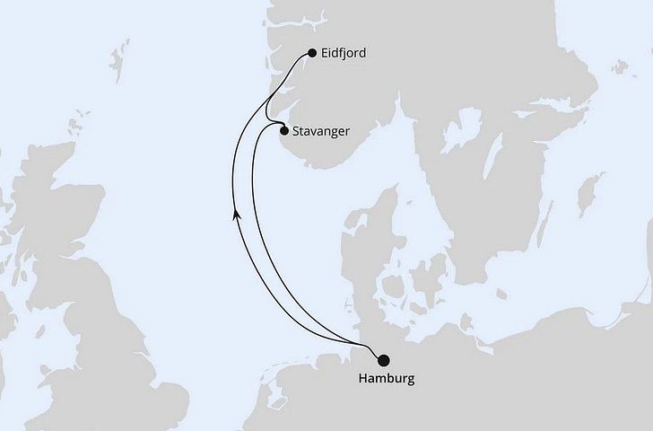 Impression zu Herbstferien 2026 - AIDAprima - Kurzreise nach Norwegen