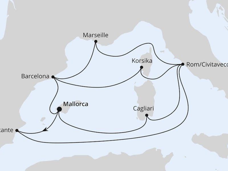 Große Mittelmeer-Reise ab Mallorca 1