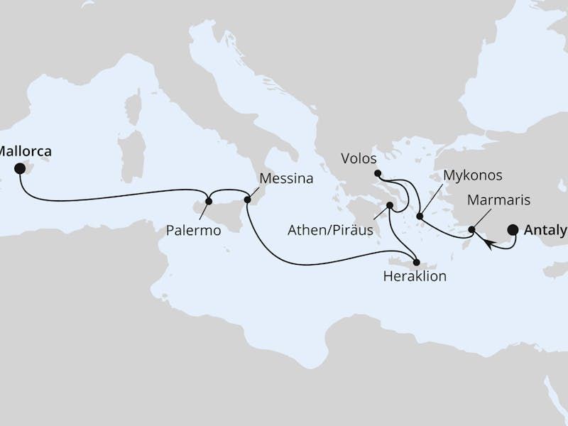 Griechenland & Italien ab Antalya