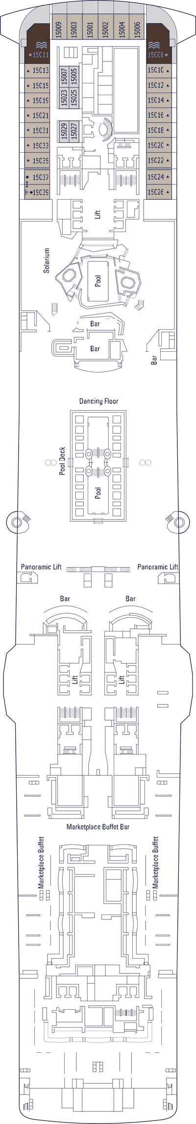 MSC Virtuosa - MSC Cruises - Deck 15 (Morricone)