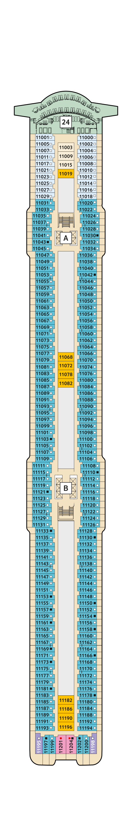 Mein Schiff 1 - TUI Cruises - Deck 11 (Krabbe)