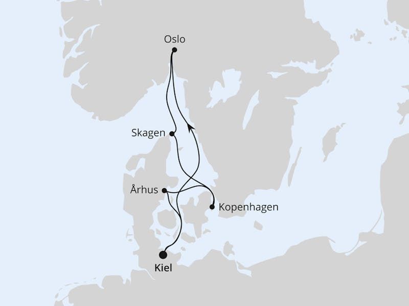 Skandinavische Highlights ab Kiel
