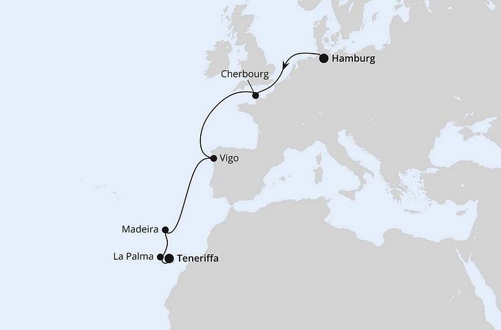 Impression zu AIDA Winter 2027/2028 - AIDAperla - Von Hamburg nach Teneriffa